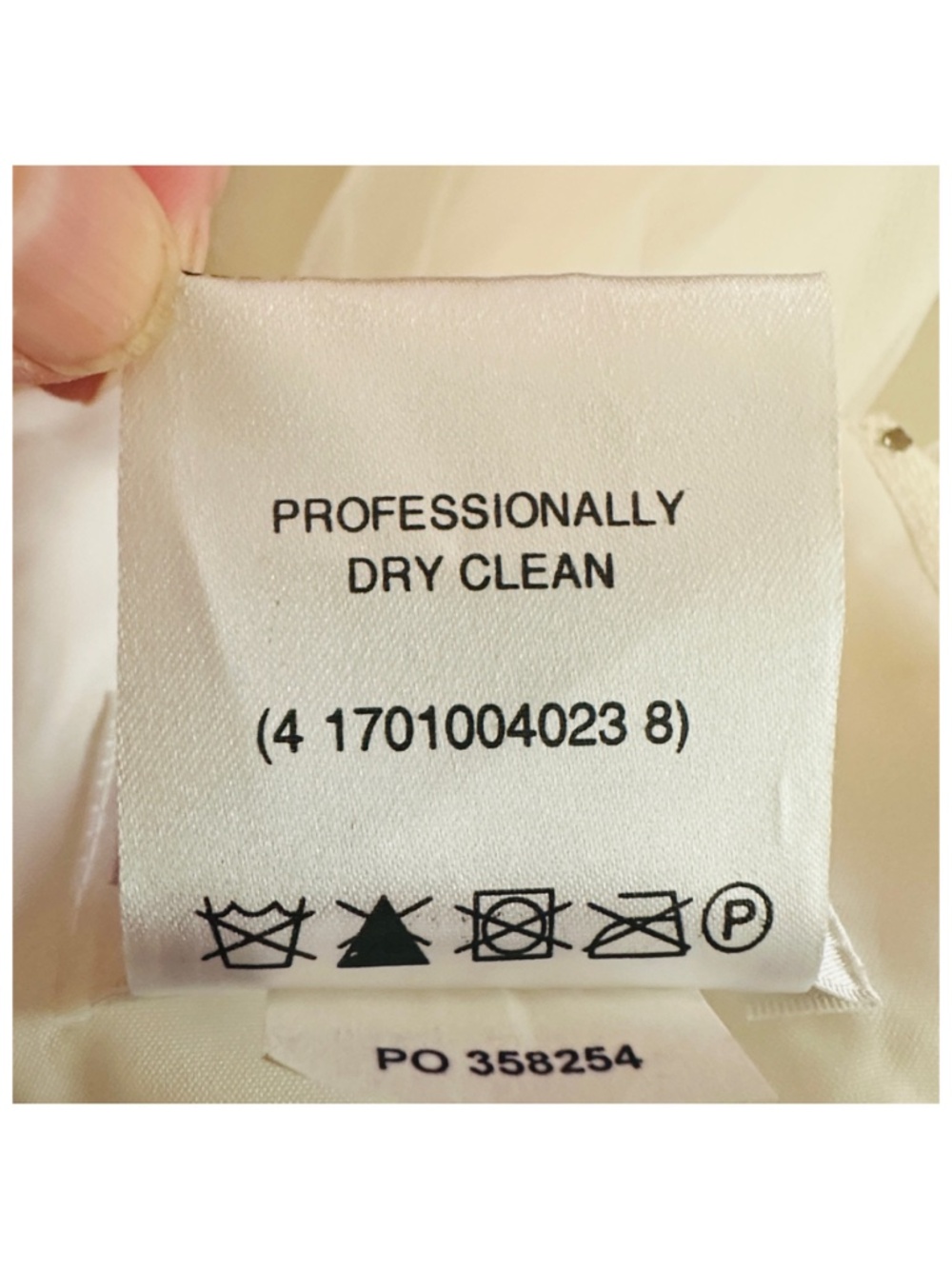 DAVID’S BRIDAL Ivory Flower Girl Dress Size 18M Sleeveless Tulle Skirt - Picture 6 of 7